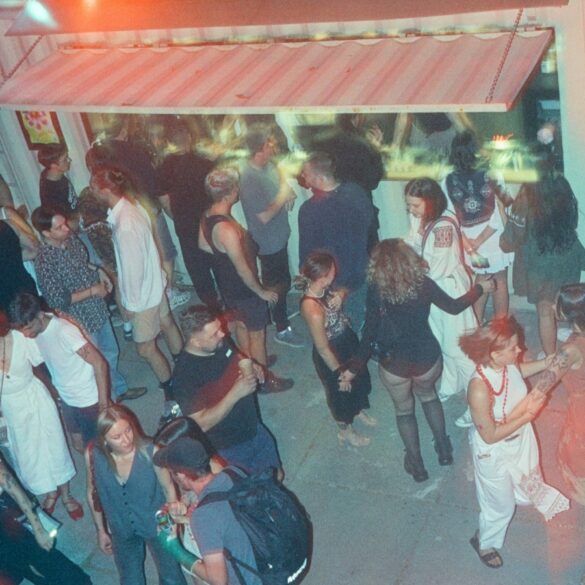 people dancing at CMYK rave