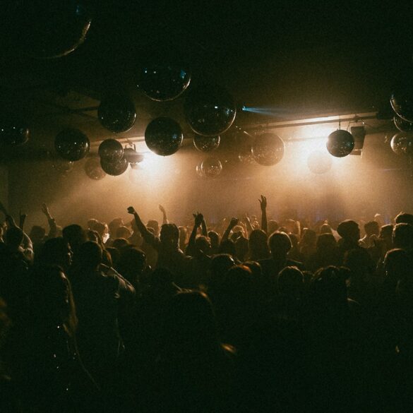 people gathering in concert during night time