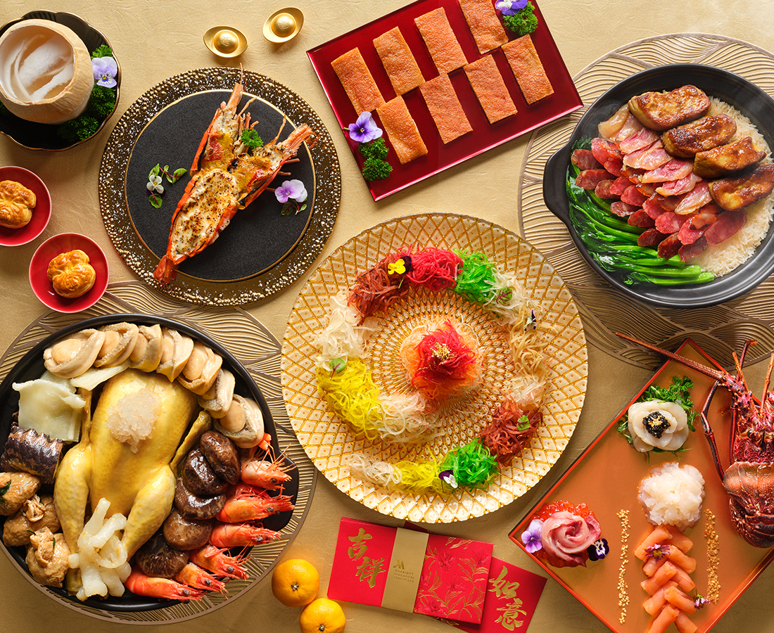 chinese new year spread at wan hao restaurant in singapore marriott tang plaza hotel