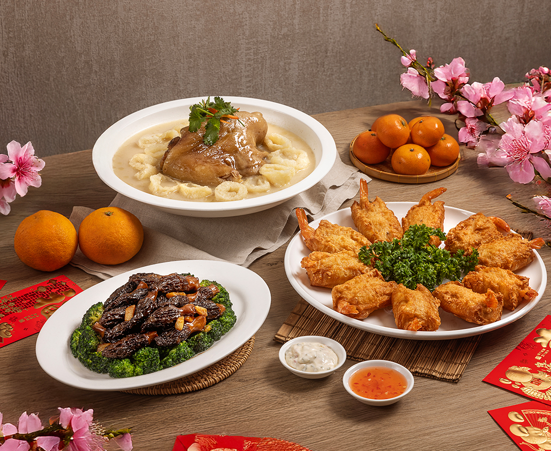 chinese new year dinner at diamond kitchen singapore
