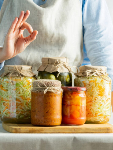 Fermented or canned vegetables