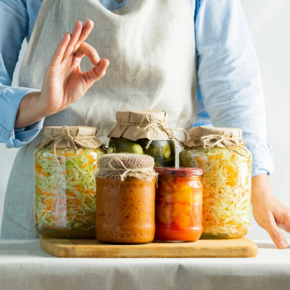 Fermented or canned vegetables