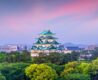 a photo of nagoya castle and the city skyline