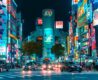 a photo of shibuya street at night in tokyo