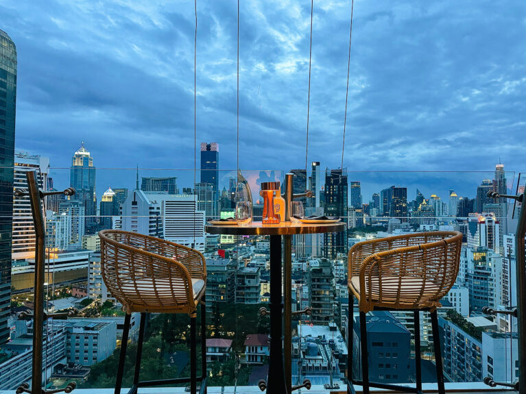 Pastel Bangkok: A Mediterranean Rooftop Experience with a Festive Spirit
