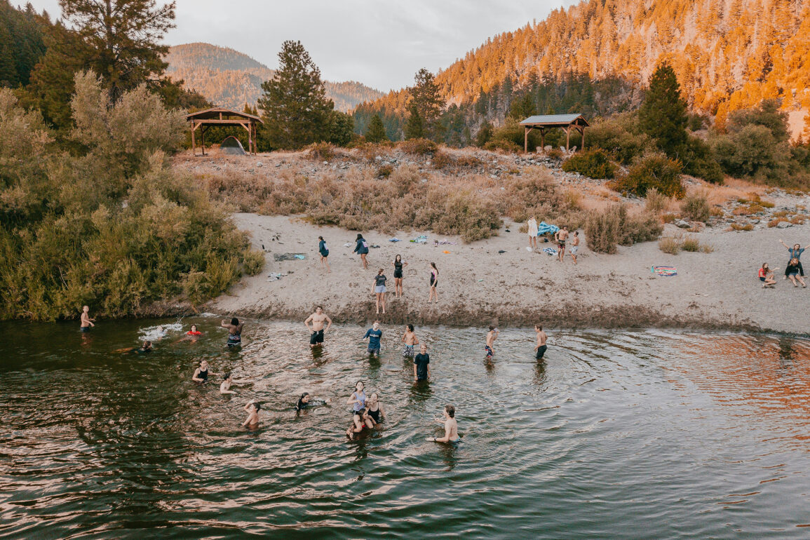A dramatic view of towering redwood trees from below in a California state park, ideal for showcasing forest hikes, tree canopy camping, and nature retreats.