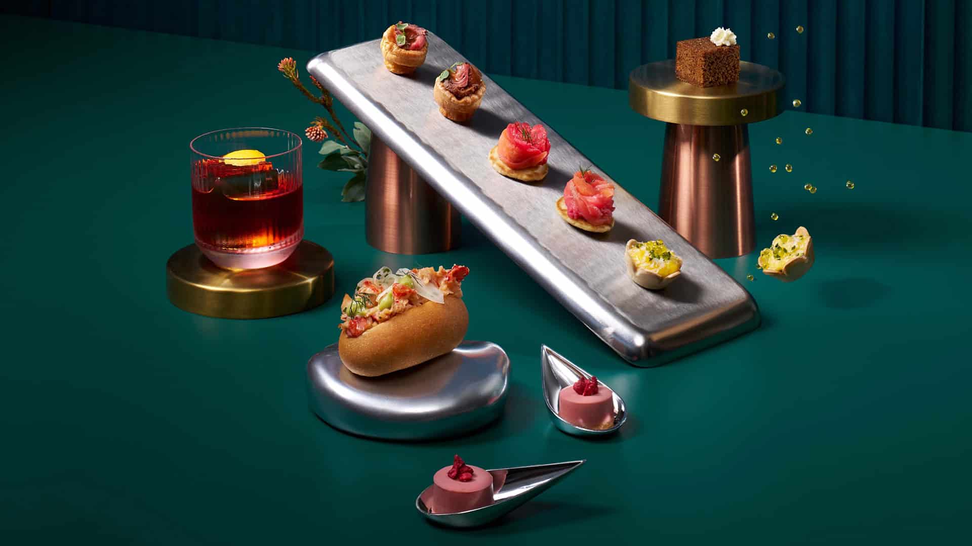 Gourmet New Year’s Eve canapés and cocktail at Bread Street Kitchen by Gordon Ramsay, Marina Bay Sands Singapore