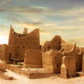 Historic Salwa Palace in At-Turaif, Diriyah, Saudi Arabia, showcasing restored Najdi mudbrick architecture at the UNESCO World Heritage Site.