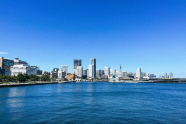 Panoramic view of Yokohama city skyline and harbour, showcasing one of the most scenic things to do in Yokohama
