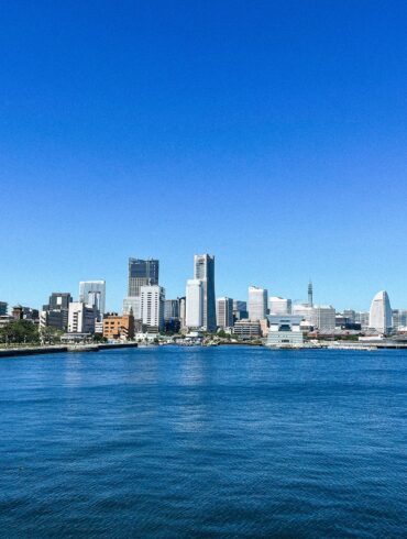 Panoramic view of Yokohama city skyline and harbour, showcasing one of the most scenic things to do in Yokohama
