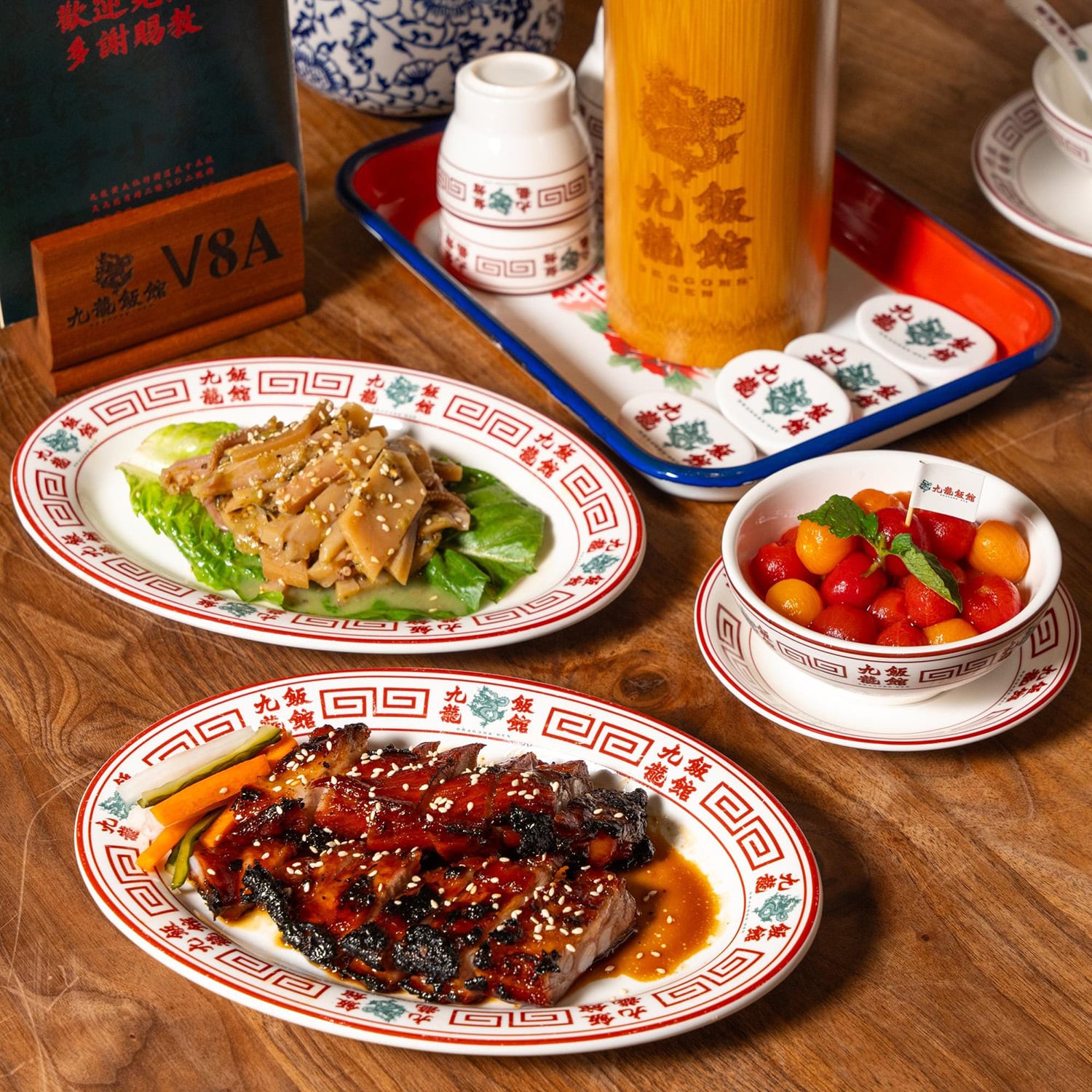 Dragons’ Den Hong Kong signature Cantonese dishes including char siu and cold appetisers