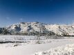 Snow-covered mountains and townscape of Yuzawa Onsen in Niigata, Japan’s Snow Country near Tokyo.