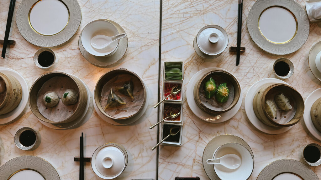 Weekday dim sum set lunch with assorted dumplings at Residence Eleven, Hilton Saigon