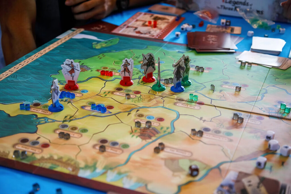 Board game in play at BAGFest 2026, the Books and Games Festival at Singapore Chinese Cultural Centre